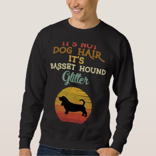 Retro Basset Hound Mom Women Men Basset Owner Sweatshirt