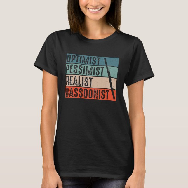 Retro Bassoonist Bassoon T-Shirt (Front)