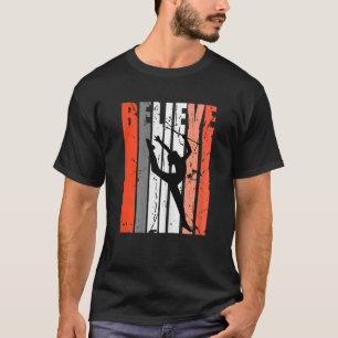 Retro Baton Twirling Believe Rhythmic Gymnastics Q T-Shirt