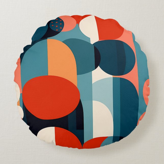 Retro Bauhaus Arch Pillow (Front)