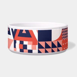 Retro Bauhaus design, colorful geometric.