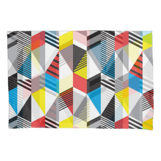 Retro Bauhaus Style: Seamless Abstract Pillowcase