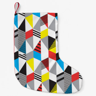 Retro Bauhaus Style: Seamless Abstract Small Christmas Stocking