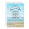 Retro beach blue ombre engagement party invites