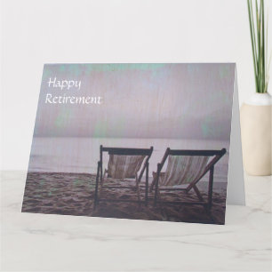 retro beach chairs big card