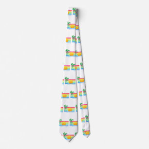 Retro Beach Grand Cayman Tie