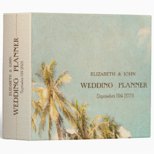 Retro Beach Palms Binder