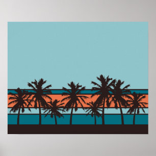 Retro Beach Poster