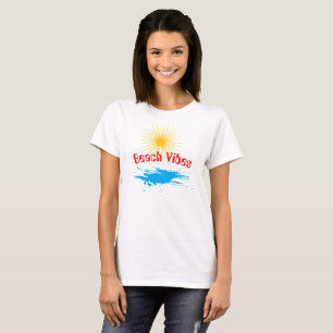 Retro Beach Vibes – Sunshine & Ocean Summer Tee