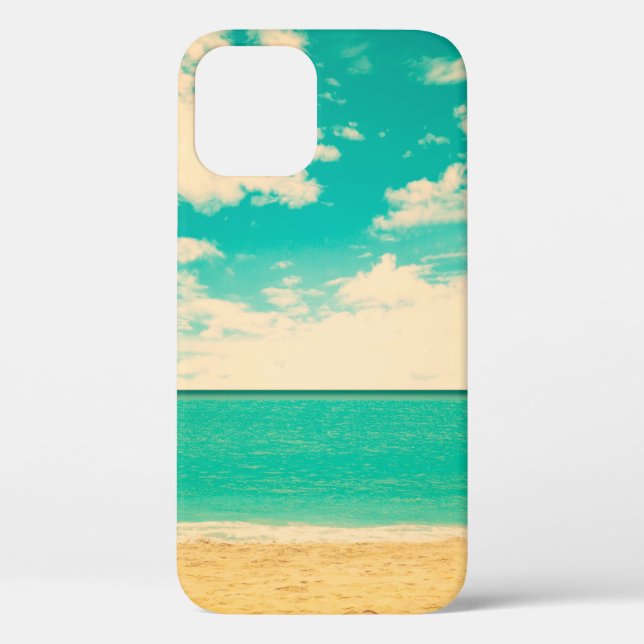 Retro beachbeach, retro, poster, photo, background Case-Mate iPhone case (Back)