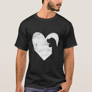 Retro Beagle Dog Heart Valentine's Day Dog Lover T-Shirt