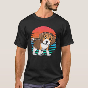 Retro Beagles For Women Men Gift For Beagle Lover  T-Shirt