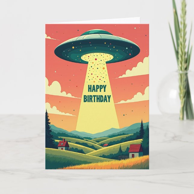 Retro Beam Celebration Card (Front)