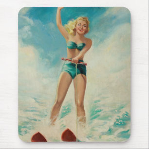 Retro Beauty 10 Mouse Pad