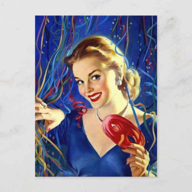 Retro Beauty 35 Postcard (Front)