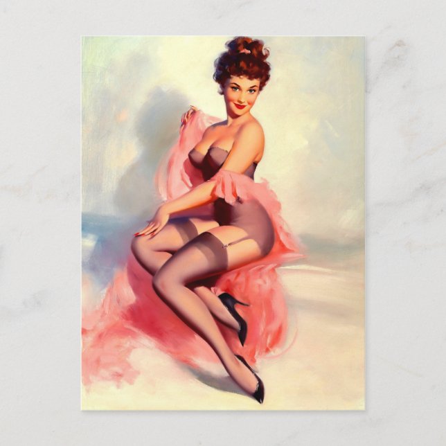 Retro Beauty 61 Postcard (Front)