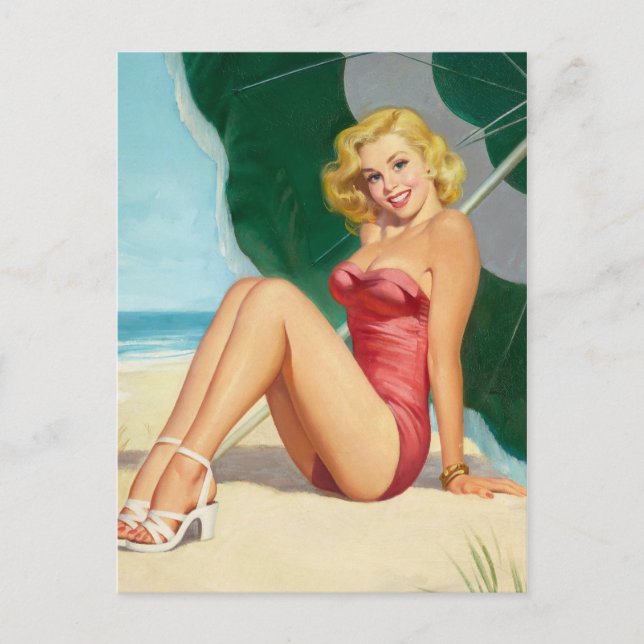 Retro Beauty 63 Postcard (Front)