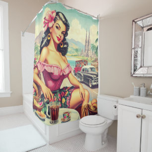 Retro Beauty Hispanic Girl