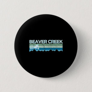 Retro Beaver Creek 2 Inch Round Button