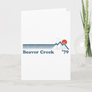 Retro Beaver Creek Ski Resort Colorado Snowboard S Card
