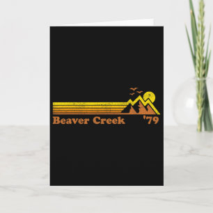 Retro Beaver Creek Ski Resort Colorado Snowboard S Card