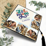 Retro Because Dog Mom Isn't Official Career Photo Graduation Cap Topper<br><div class="desc">Include your best friend in your graduation, with this " because Dog Mom isn't an official career" custom photo collage graduation cap topper. This unique dog lover graduate photo cap will be a treasured keepsake. Personalize with 5 of your favourite senior or college photos with your dog of course! It...</div>