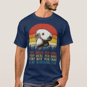 Retro Bedlington Terrier Every Snack You Make Ever T-Shirt