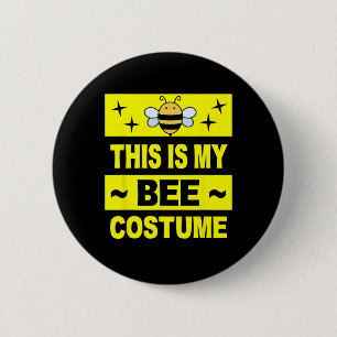 Retro Bee Costume Women Cute Adult Kids Men  2 Inch Round Button