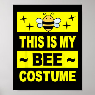 Retro Bee Costume Women Cute Adult Kids Men  Poster