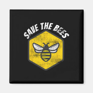 Retro Beekeeper Honeybee Awareness Save The Bees E Magnet