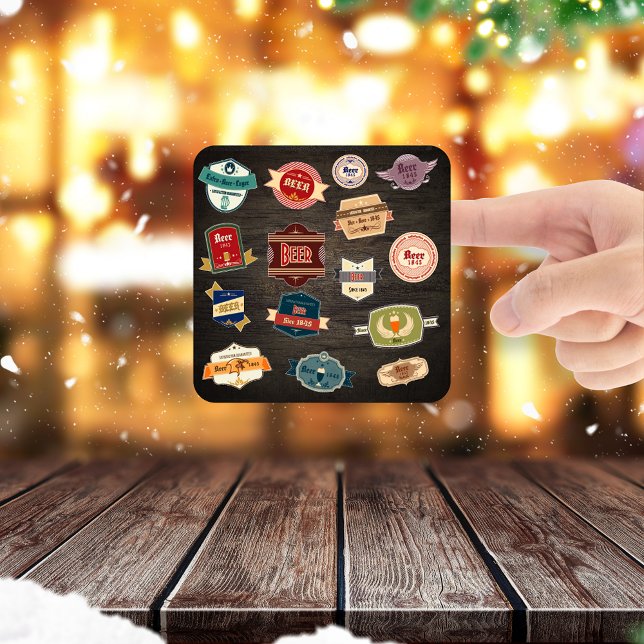 Retro Beer Labels Collage (Creator Uploaded)