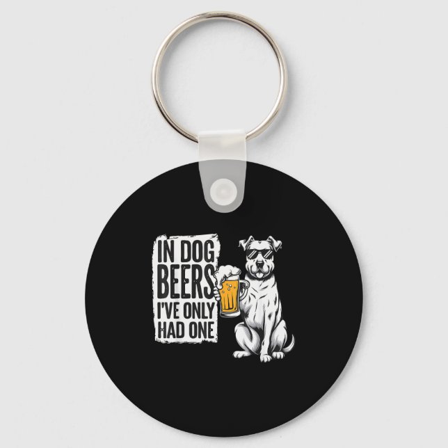 Retro Beer Pun Bar Pub Crawl Party Men - Funny Bee Keychain (Front)