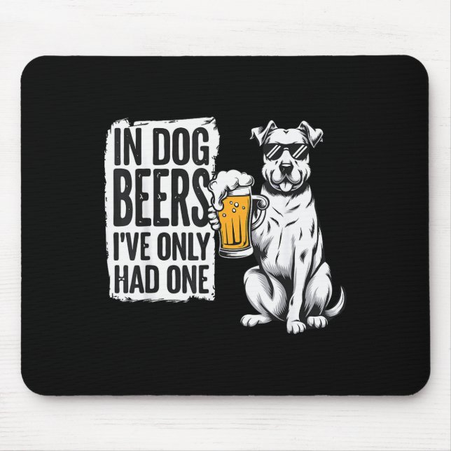 Retro Beer Pun Bar Pub Crawl Party Men - Funny Bee Mouse Pad (Front)