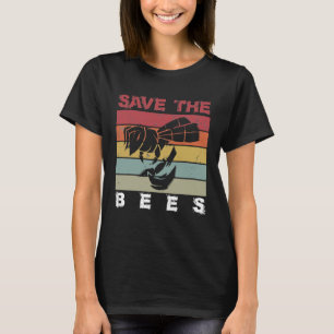 Retro Bees Vintage Save The Bees T-Shirt