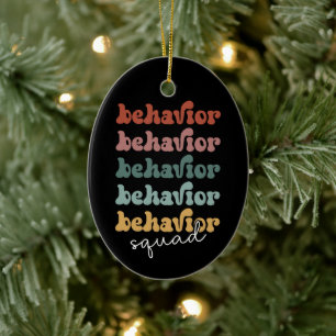 Retro Behaviour Squad Behavioural Therapist Ceramic Ornament
