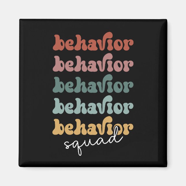 Retro Behaviour Squad Behavioural Therapist Magnet (Front)