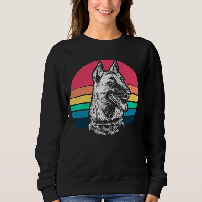 Retro Belgian Malinois Sweatshirt (Front)