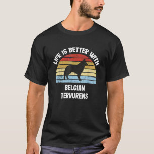 Retro Belgian Tervuren Dog Gift T-Shirt