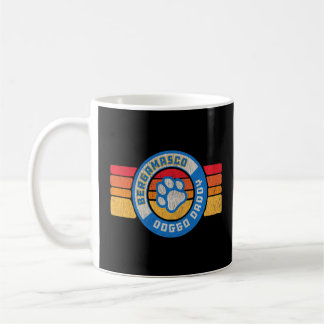 Retro Bergamasco Doggo Daddy 80s Vintage Dog Dad Coffee Mug