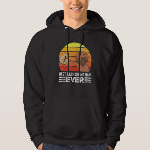 Retro Best Dachshund Dad Ever Dog Father Dad Owner Hoodie