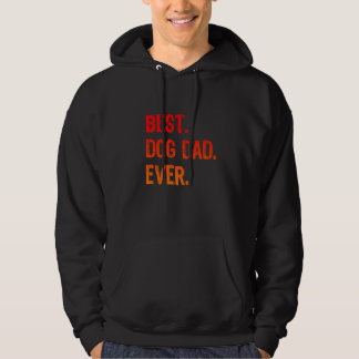 Retro Best Dog Dad Ever Cool Daddy Hoodie