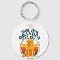 Retro Best Dog Grandpa Ever Golden Retriever