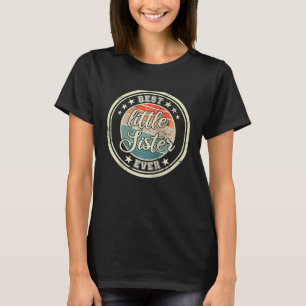Retro Best Little Sister Ever Little Sister Raglan T-Shirt