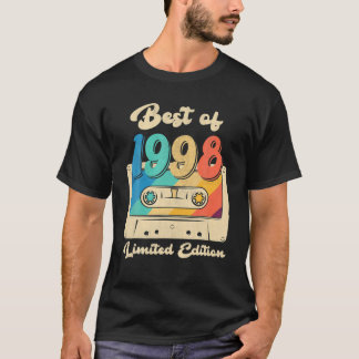 Retro Best Of 1998 Cassette Tape 24Th Birthday Dec T-Shirt