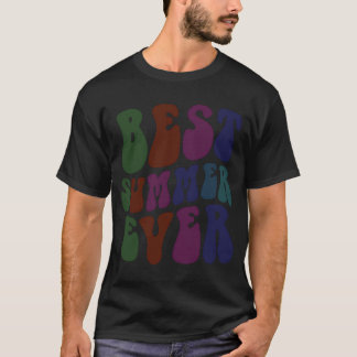 Retro Best Summer Ever Family Trip Camp Counsellor T-Shirt