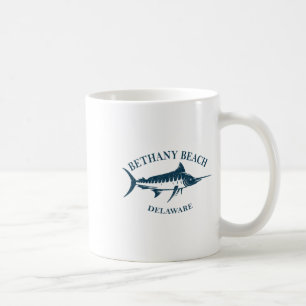 Retro Bethany Beach Delaware Vintage Fishing Boati Coffee Mug