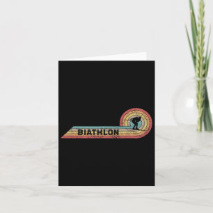 Retro Biathlon Vintage Player Film Strip  Card