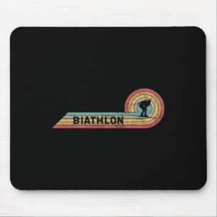 Retro Biathlon Vintage Player Film Strip  Mouse Pad