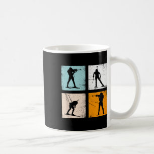 Retro Biathlon Wintersports Fans Men Women Kids Coffee Mug