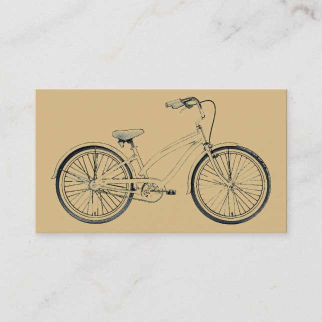 retro bicycle business card (Front)